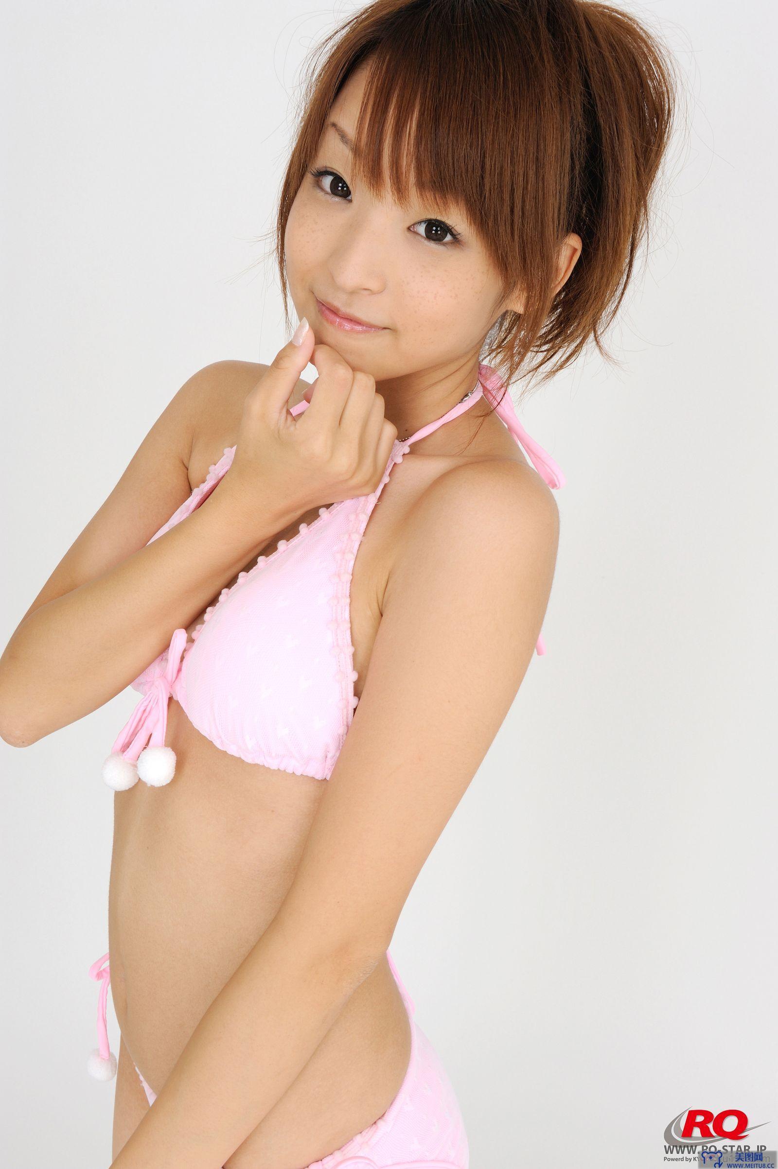 [RQ-STAR美女] NO.0075 Aoki Mio 青木未央 Swim Suits - White