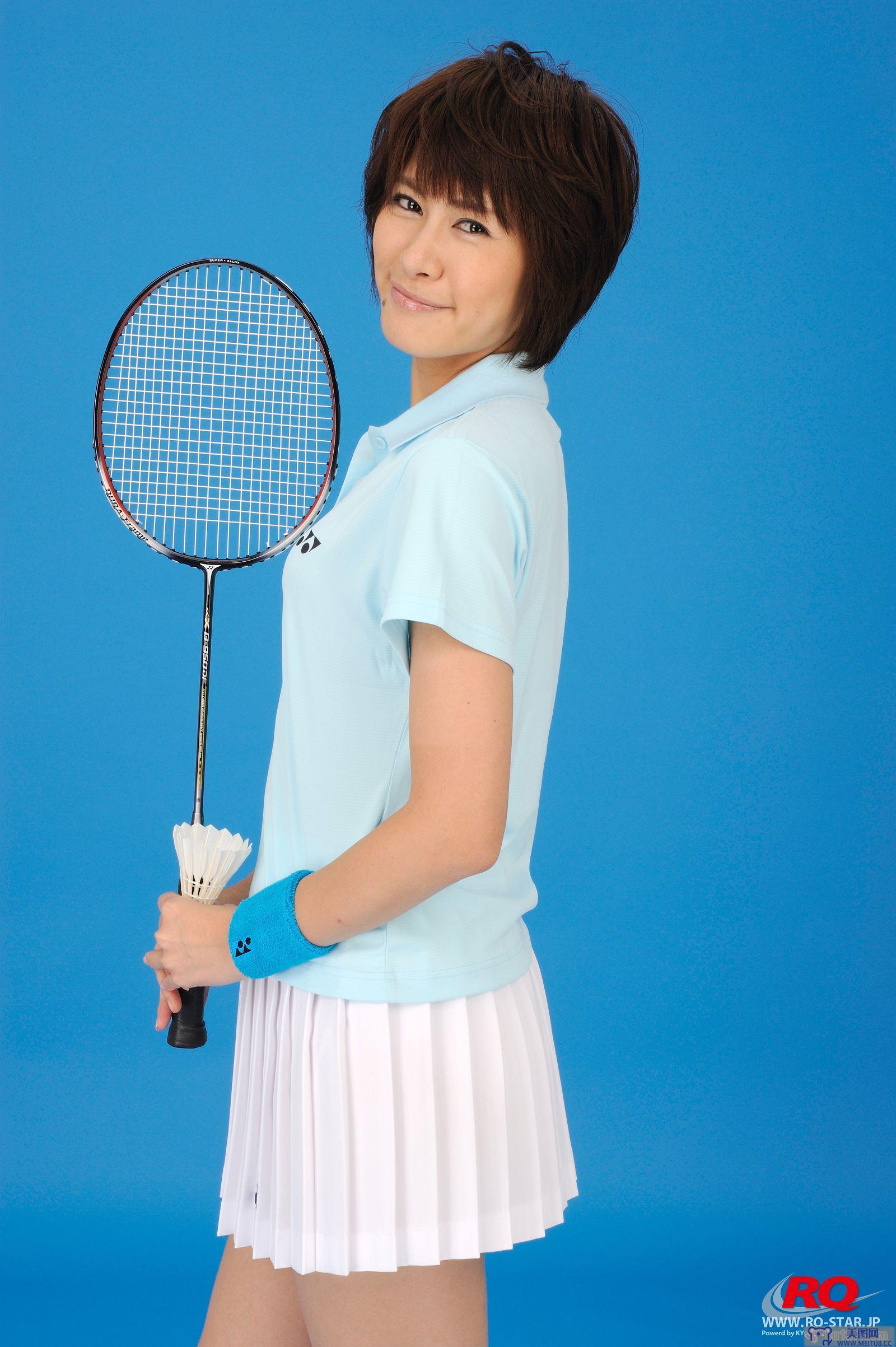 [RQ-STAR美女] NO.0081 Akiko Fujihara 藤原明子 Badminton Wear