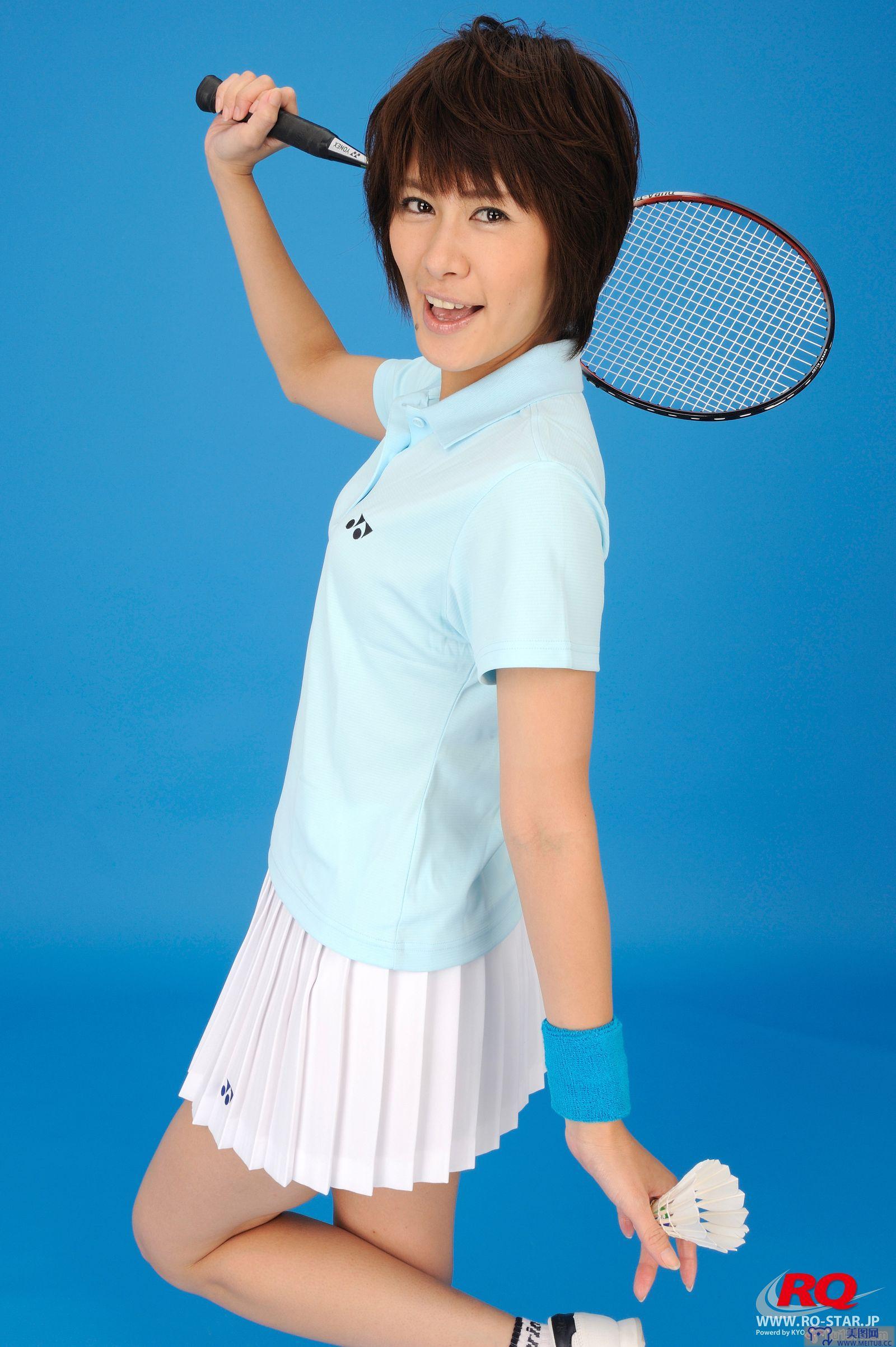 [RQ-STAR美女] NO.0081 Akiko Fujihara 藤原明子 Badminton Wear