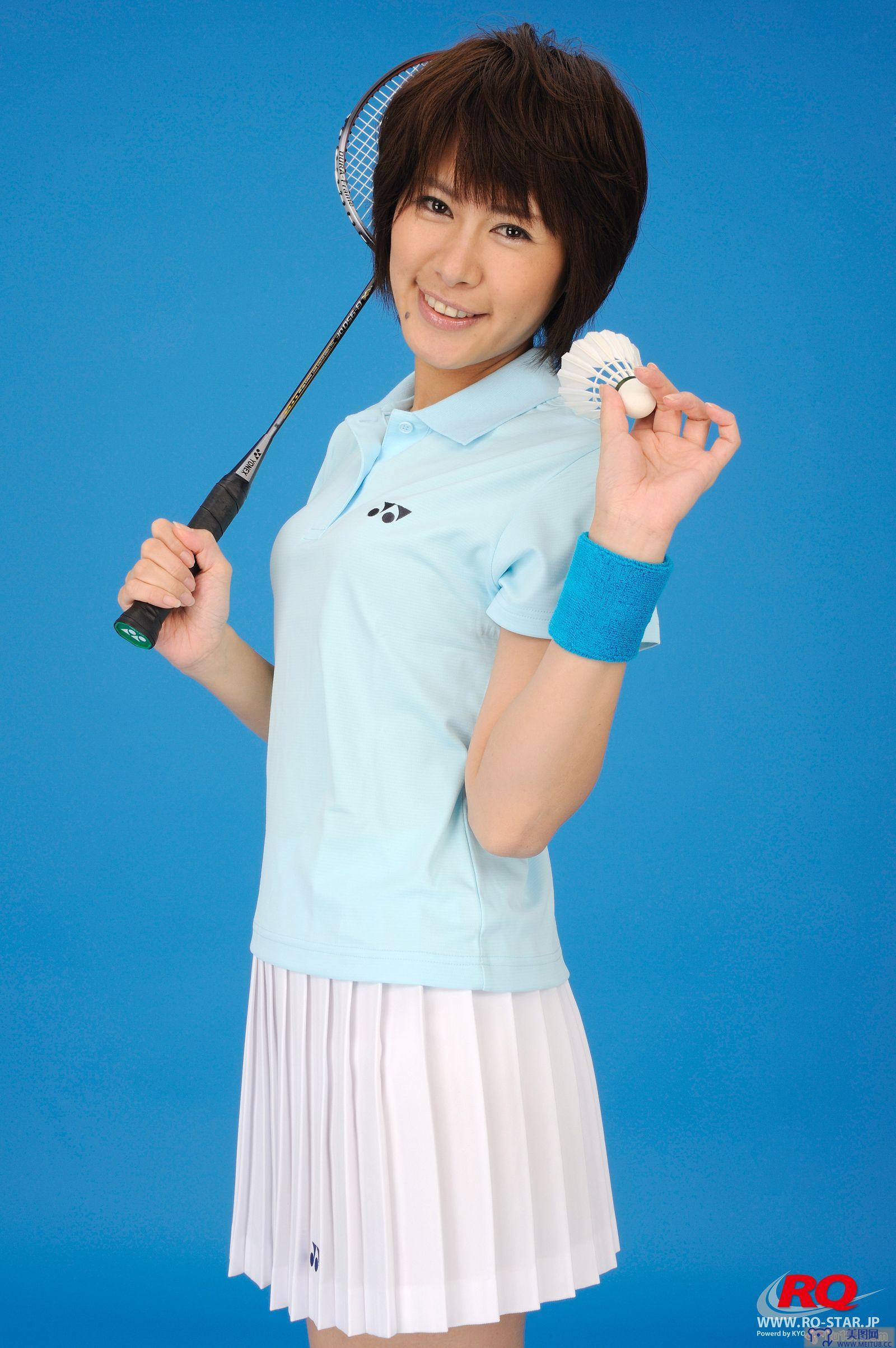 [RQ-STAR美女] NO.0081 Akiko Fujihara 藤原明子 Badminton Wear