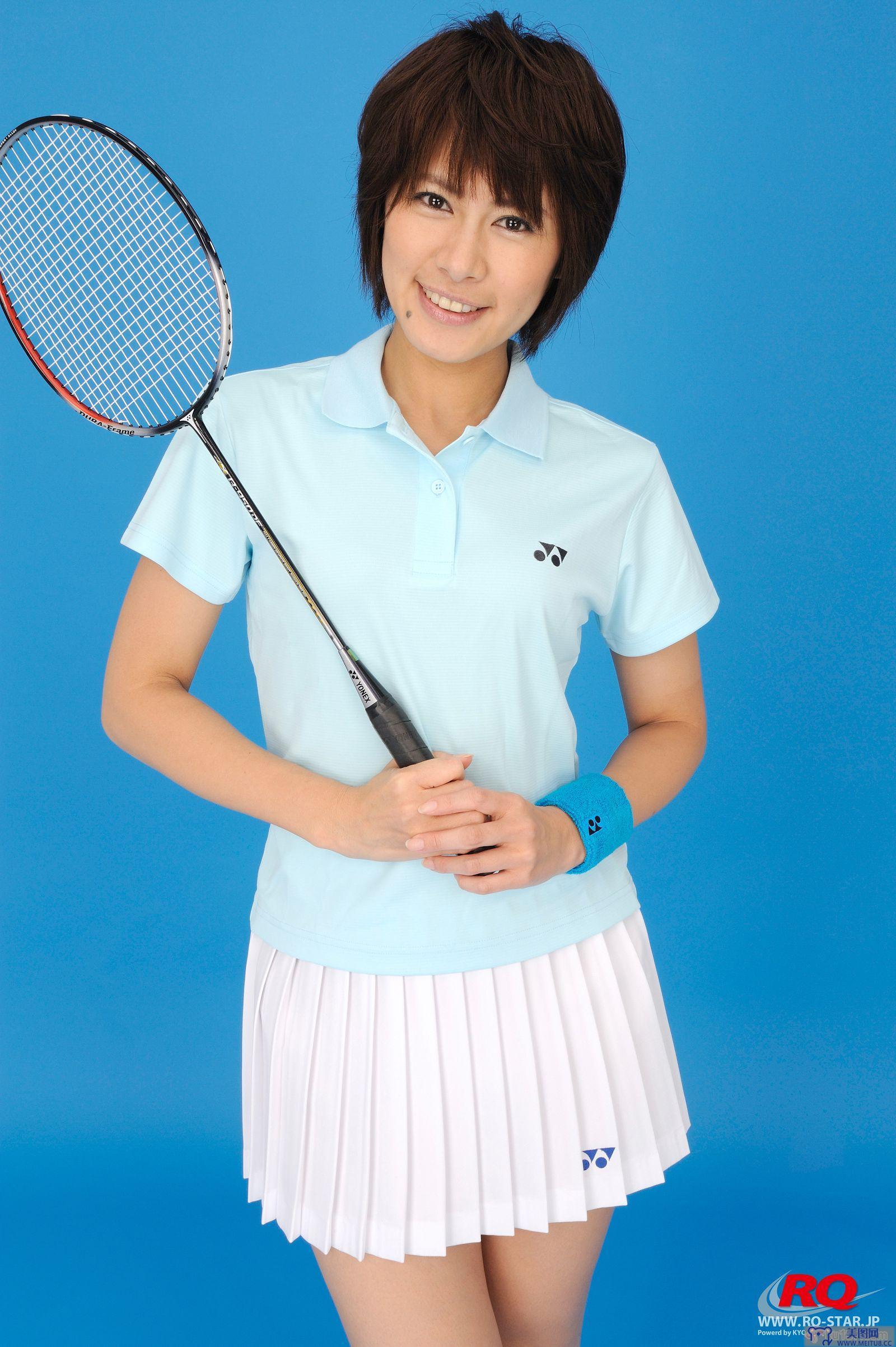 [RQ-STAR美女] NO.0081 Akiko Fujihara 藤原明子 Badminton Wear