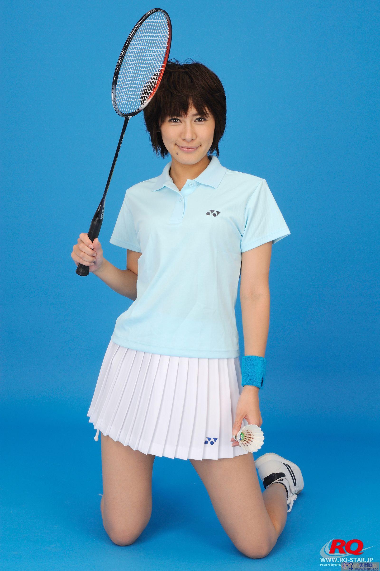 [RQ-STAR美女] NO.0081 Akiko Fujihara 藤原明子 Badminton Wear