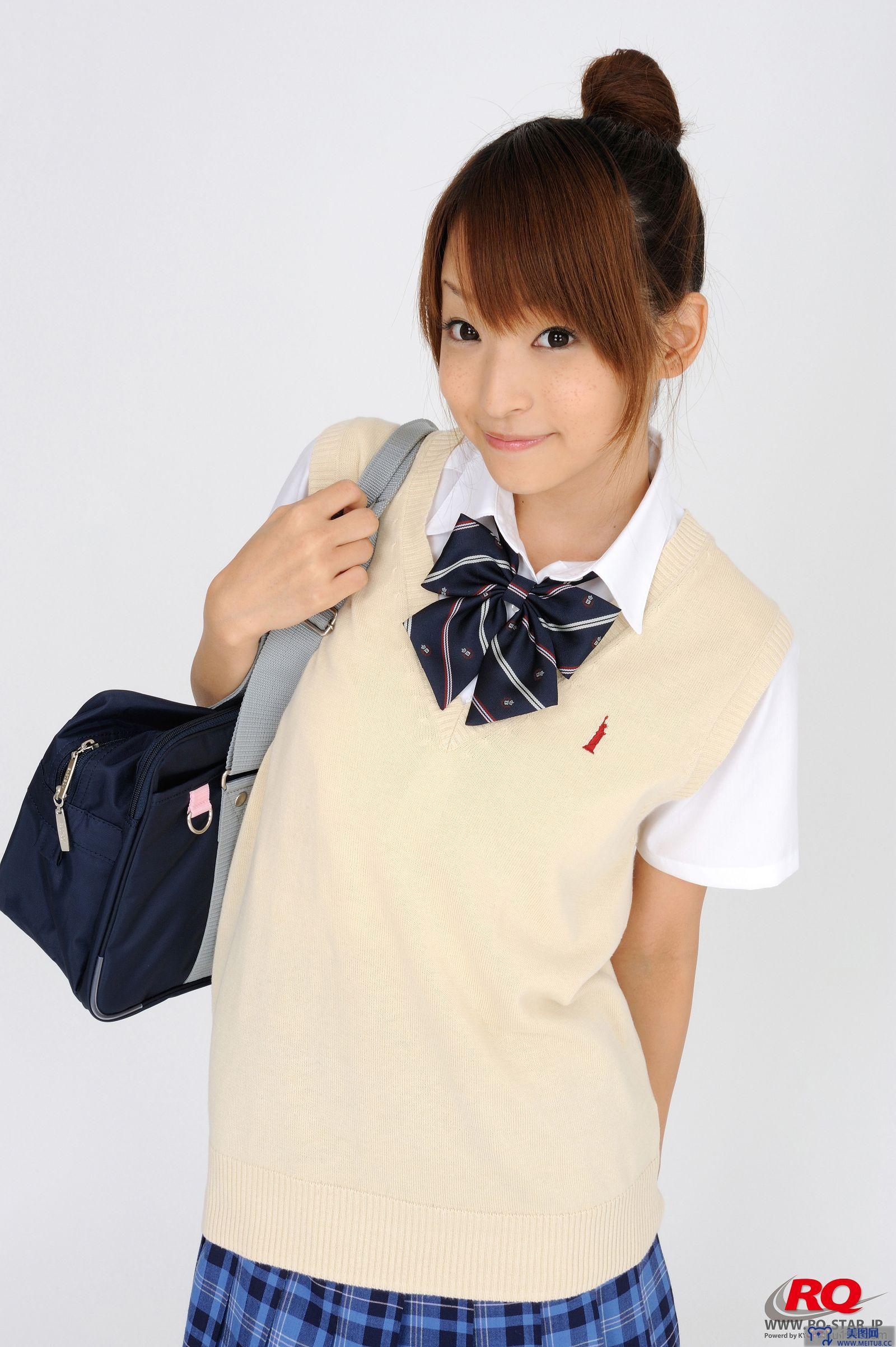 [RQ-STAR美女] NO.0097 Mio Aoki 青木未央 Student Style