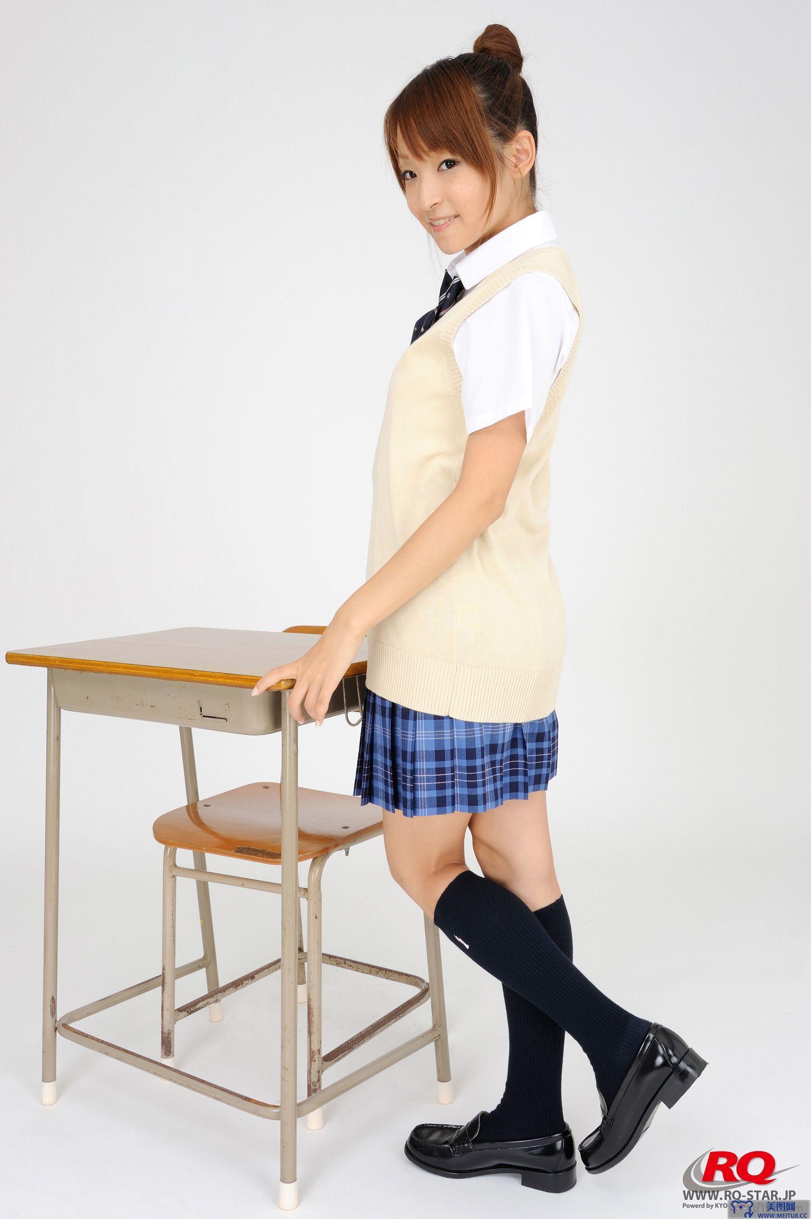 [RQ-STAR美女] NO.0097 Mio Aoki 青木未央 Student Style