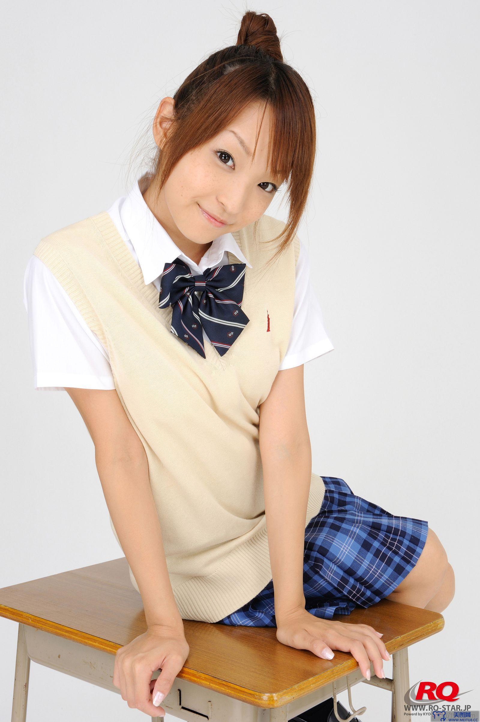 [RQ-STAR美女] NO.0097 Mio Aoki 青木未央 Student Style