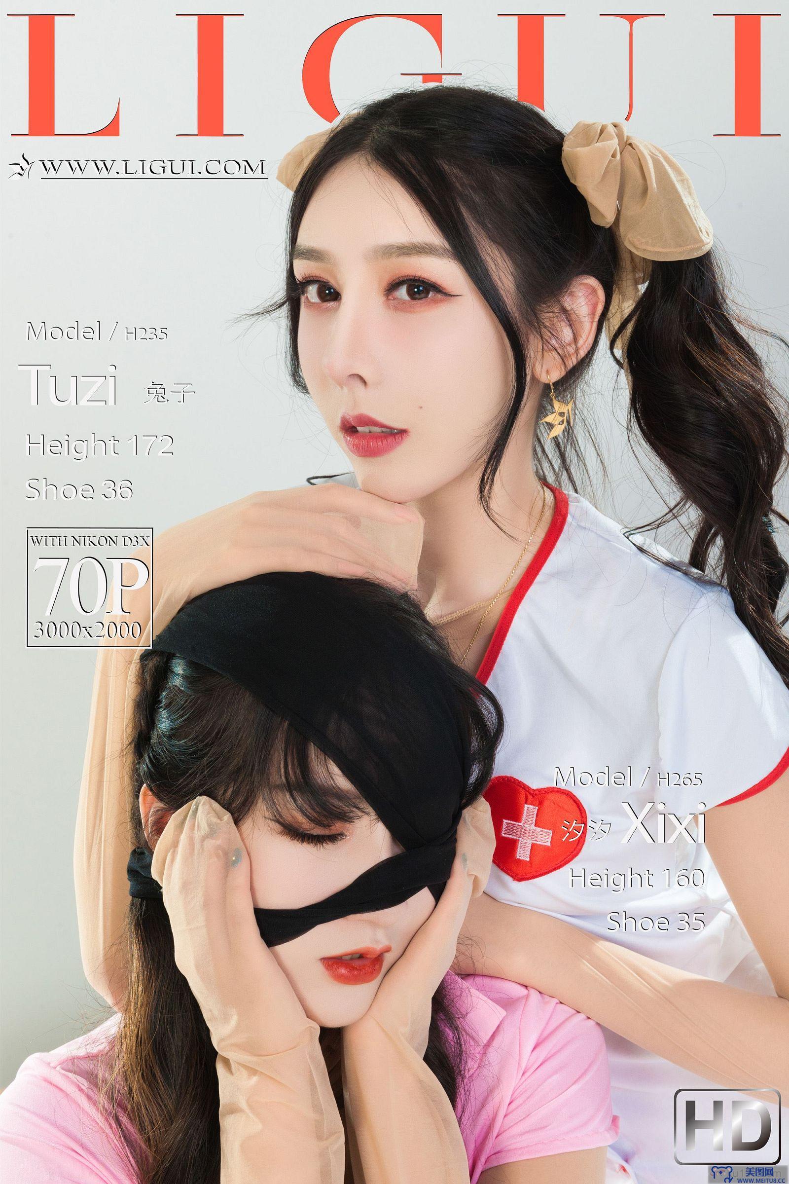 [Ligui丽柜美腿]2022.03.28 网络丽人 Model 兔子&汐汐