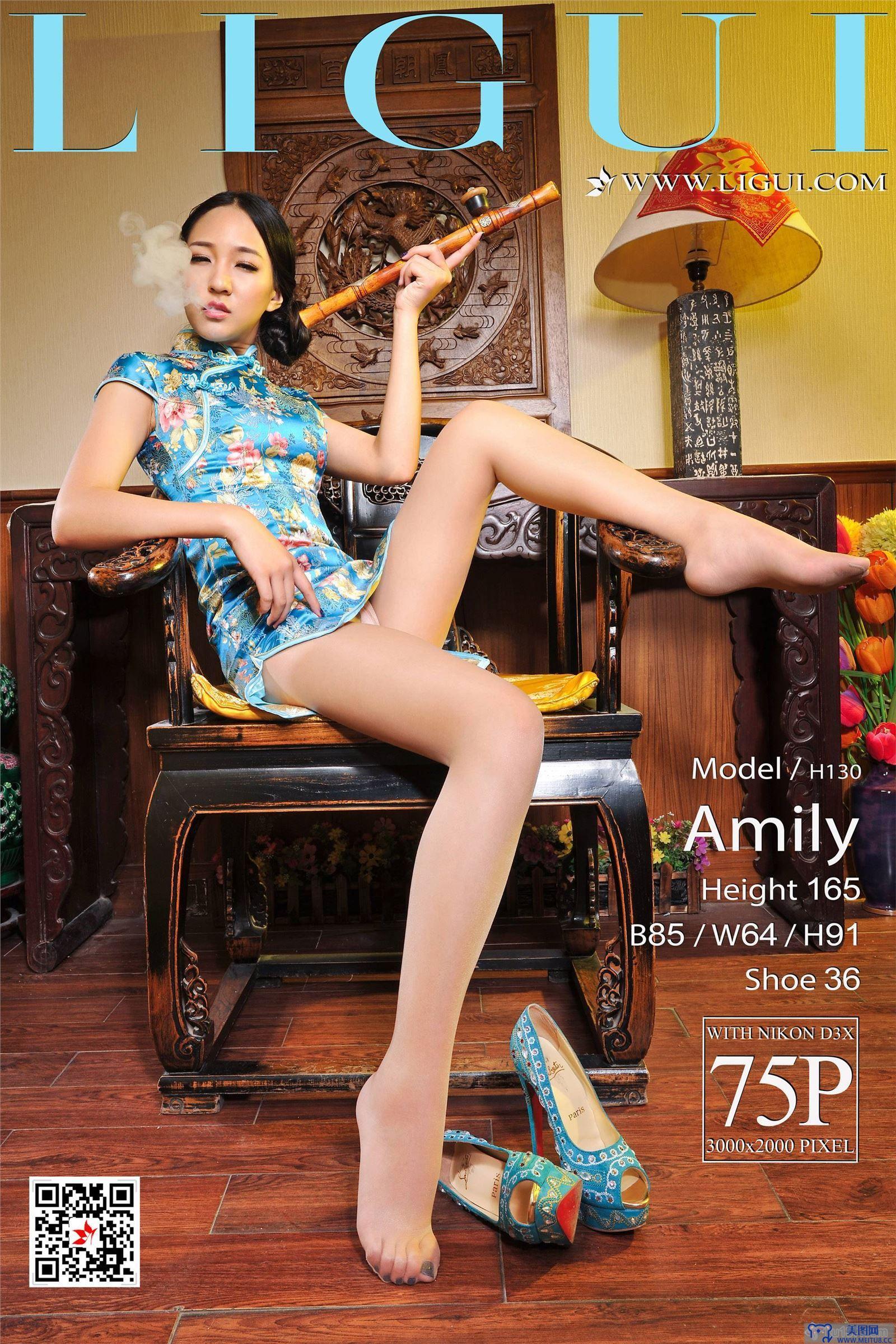 [Ligui丽柜美腿]2018.08.07 网络丽人 Model Amily