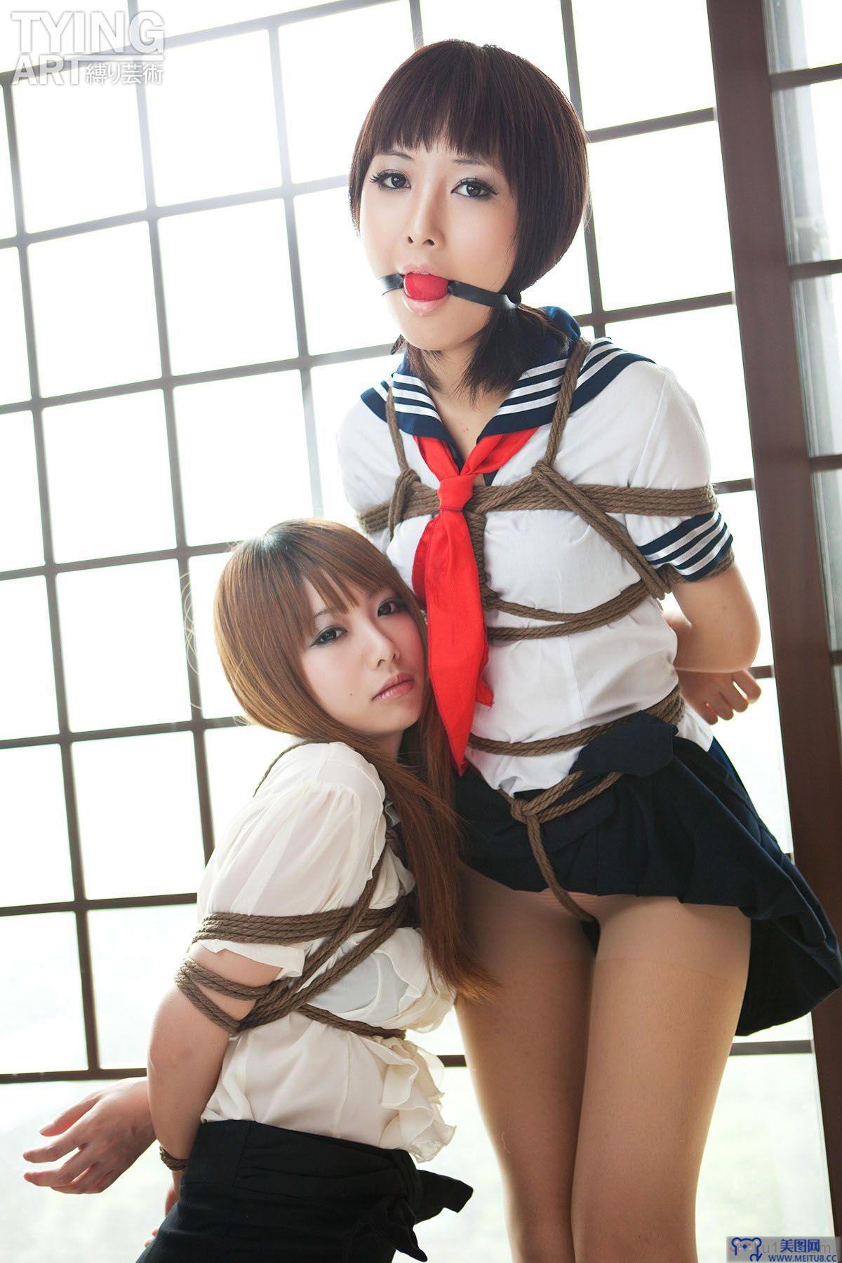 [TyingArt 縛リ芸術] No.092 OL & School Girl 2