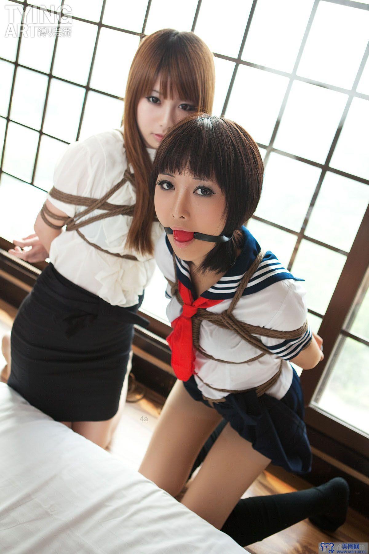 [TyingArt 縛リ芸術] No.092 OL & School Girl 2