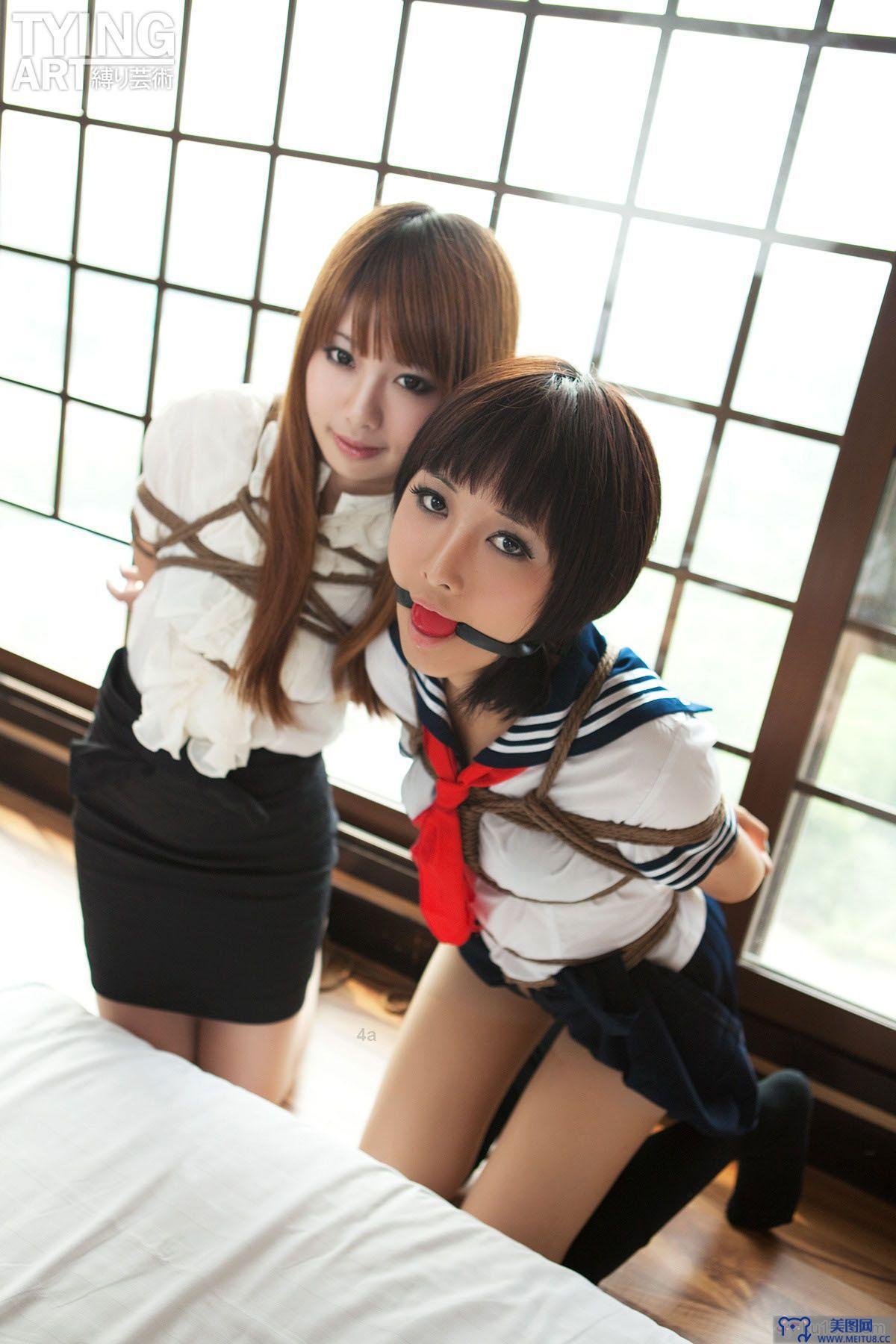 [TyingArt 縛リ芸術] No.092 OL & School Girl 2