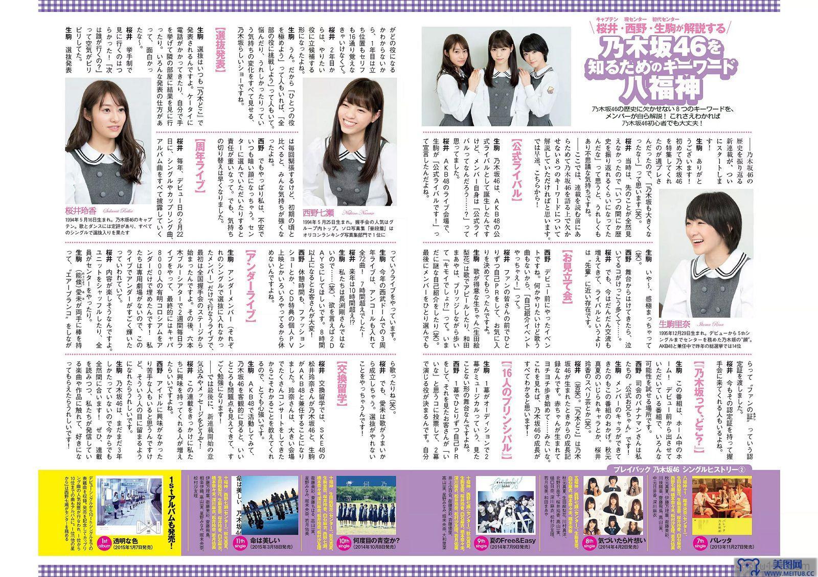 [Weekly Playboy] 2015.03 No.13 小嶋陽菜 乃木坂46 佐藤ありさ 中村静香 橋本奈々未 都丸紗也華